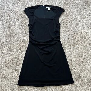 White House Black Market Black Sleeveless Knee-Length Sheath Dress